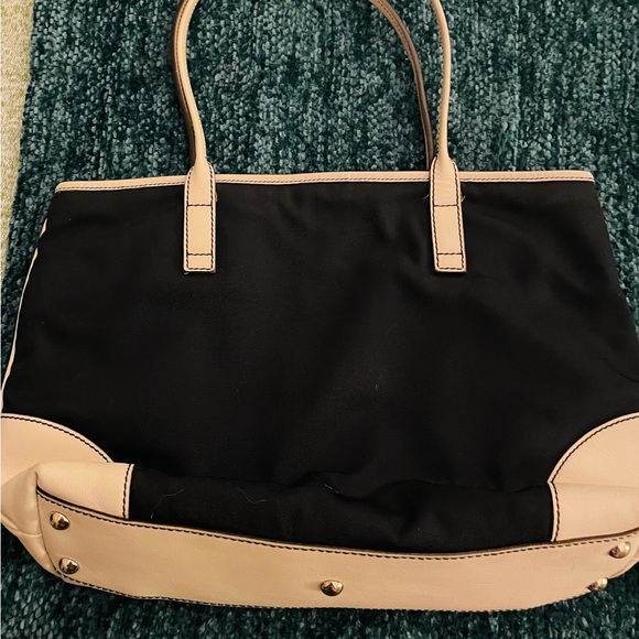Cute Vintage Gucci Navy and White Medium tote bag - Picture 3 of 6